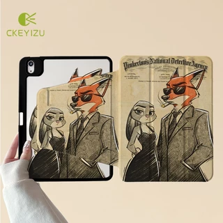 CKYZ ⚡พร้อมส่ง⚡เคสไอแพด Gen9 Air6 Air7 ที่ใส่ปากกา Zootopia เคสiPadหมุน 360° Gen11 Gen10 Pro11/13