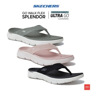 [แท้สุด ใส่สบายสุด] SKECHERS GO WALK Flex - Splendor รองเท้าหูคีบ นุ่ม สบาย สเก็ตเชอร์ แท้  ผู้หญิง