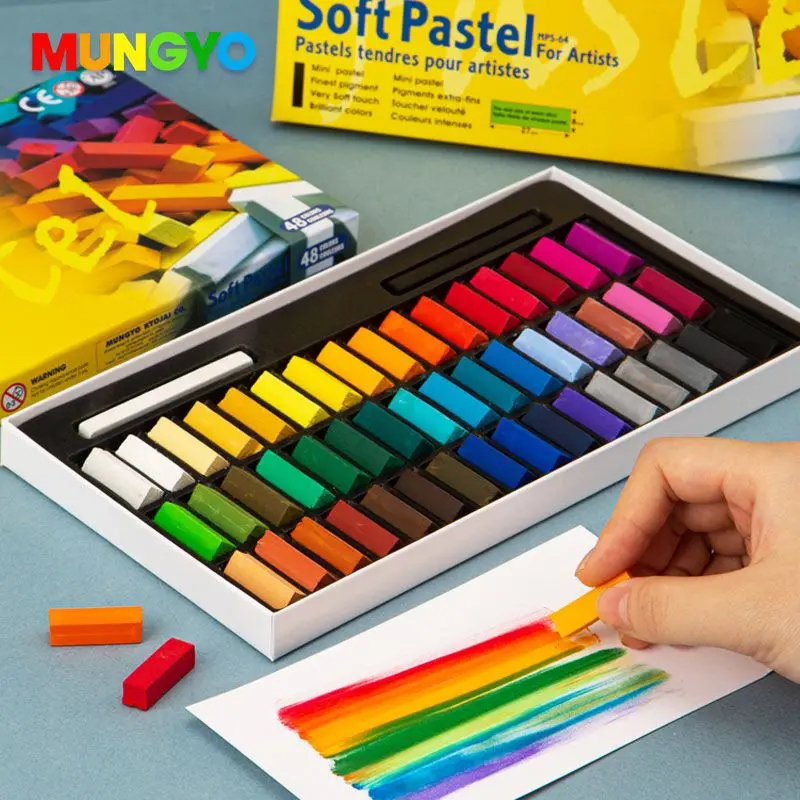 Mungyo MPS series soft pastel 12/24/32/64 สี น้ํามันนุ่ม พาสเทล / ชอล์ก / แท่ง รับศิลปิน กราฟฟิตี วาดภาพ อุปกรณ์