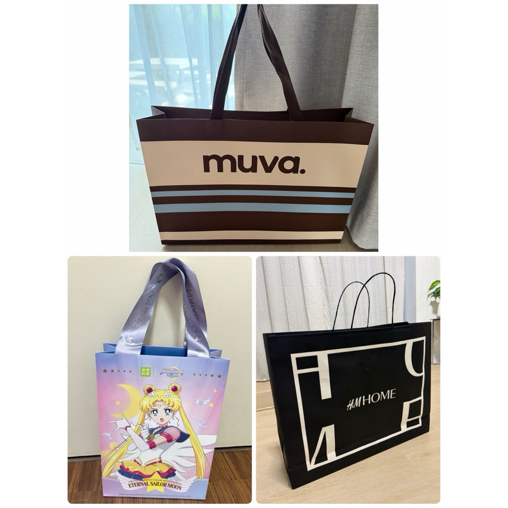 ถุงกระดาษแบรนด์เนม(H&M,Jaspal,Zara,Guess)แท้100%