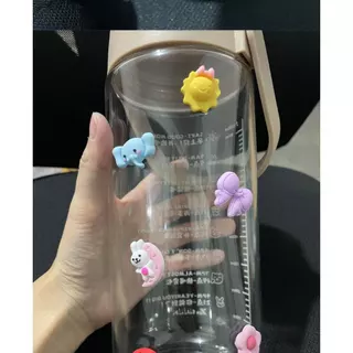 【ของขวัญ】สติ๊กเกอร์ 3D เรซิ่น ลายการ์ตูนน่ารัก ติดแก้วน้ำ เคสมือถือ DIY ตกแต่ง 1 แพ็ค 4 ชิ้น