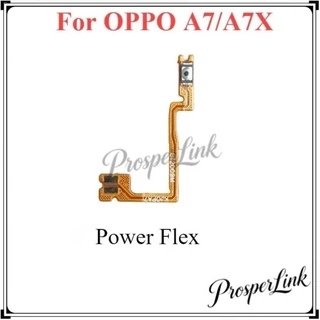 ปุ่มปรับระดับเสียงไฟ Flex สําหรับ oppo A7/AX7 เปิด/ปิดปุ่มปรับระดับเสียงด้านข้าง Key Up Down Flex Cable-COD