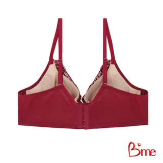 B'me เสื้อชั้นในมีโครง level 1 ฟองบาง รุ่น ME1C66 สีแดง สีน้ำเงิน (ลูกไม้ลายRose) New M.5เข้าคู่กางเกงใน รุ่น ME7A1K