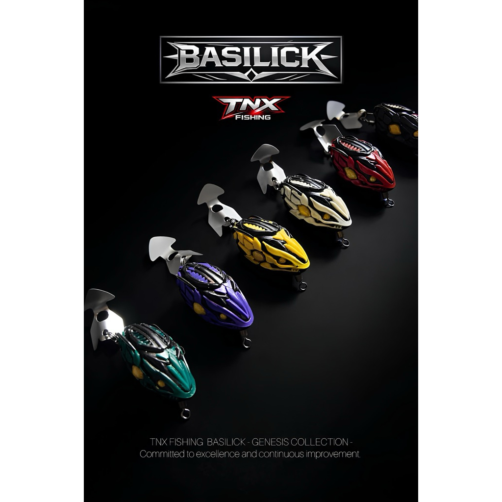 กบยางบลาซิลิสค์ by TNX fishing ขนาด 4 cm. น้ำหนัก 7.5 กรัม มีให้เลือก 6 สี