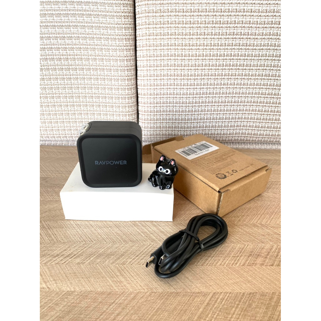 🔥65W GaN Fast Charger + cable Type-C ~ Original หัวชาร์จ RAVPower หัว ชาร์จเร็ว สูงสุด PD 3.0 & QC 3