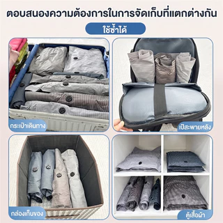 ถุงสูญญากาศ การบีบอัดด้วยตนเอง คุณภาพสูง ใช้ซ้ำได้ ประหยัดพื้นที่ ถุงบีบอัดสูญญากาศ