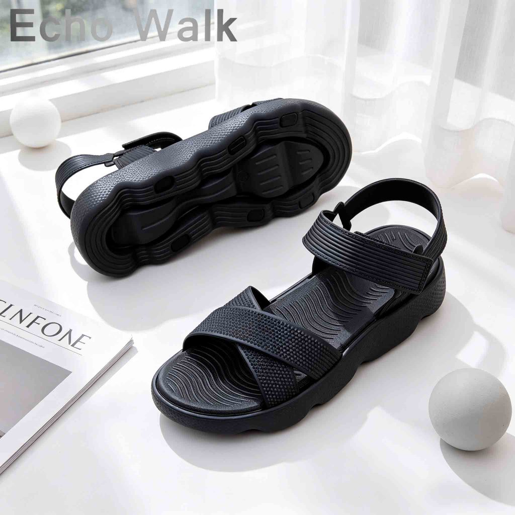 EchoWalk รองเท้าแตะแฟชั่น ใส่สบาย รุ่นใหม่ รองเท้าแตะสไตล์มินิมอล   พร้อมส่ง ราคา ถูกที่สุด ดีลบีเคเค แกลเลอรีภาพที่ 4