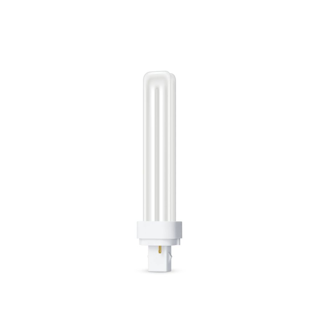 (เคลียร์สต็อค ขายยกกล่อง) Philips MASTER PL-C 18W-26W/865 2-Pin หลอดประหยัดไฟ PLC 26W แสงขาว Dayligh