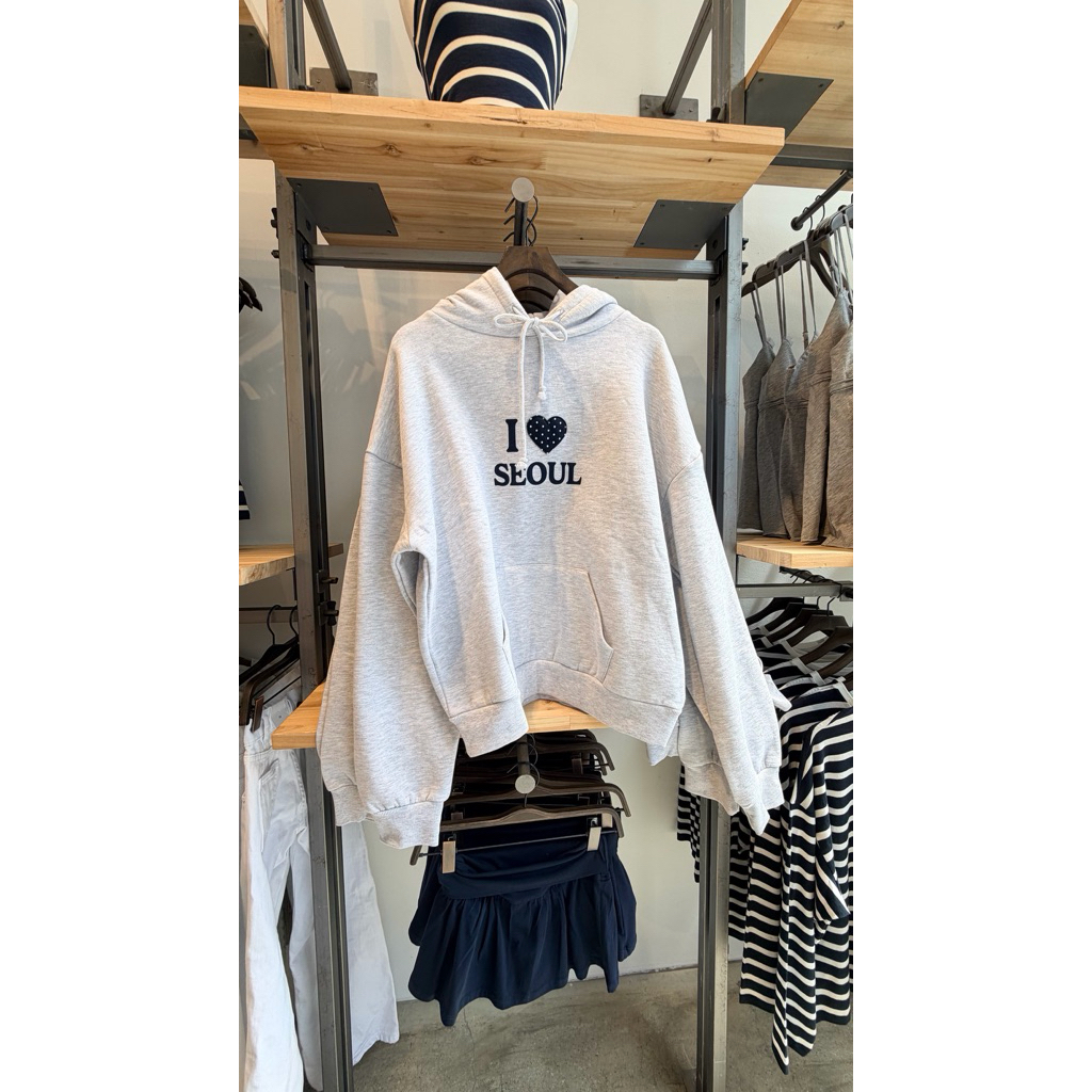 พร้อมส่ง 🌺 Subdued | I 💙 Seoul Hoodies