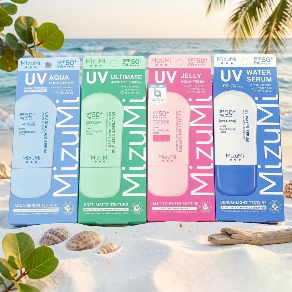 (แพ็คเกจใหม่) Mizumi UV Water Serum 40g กันแดด สำหรับผิวแพ้ง่าย EXP 2028💥สินค้าของแท้จาก official