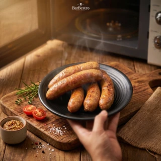 BarBestro ไส้กรอกเยอรมันหมูสไตล์ไทย สูตรบรั่นดี โฮมเมด ไส้กรอกหมู (German Sausage Homemade) 500g.
