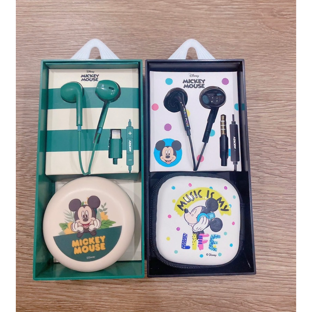 หูฟังมิกกี้เมาส์พร้อมกล่องเก็บ งานDisney ลิขสิทธิ์แท้