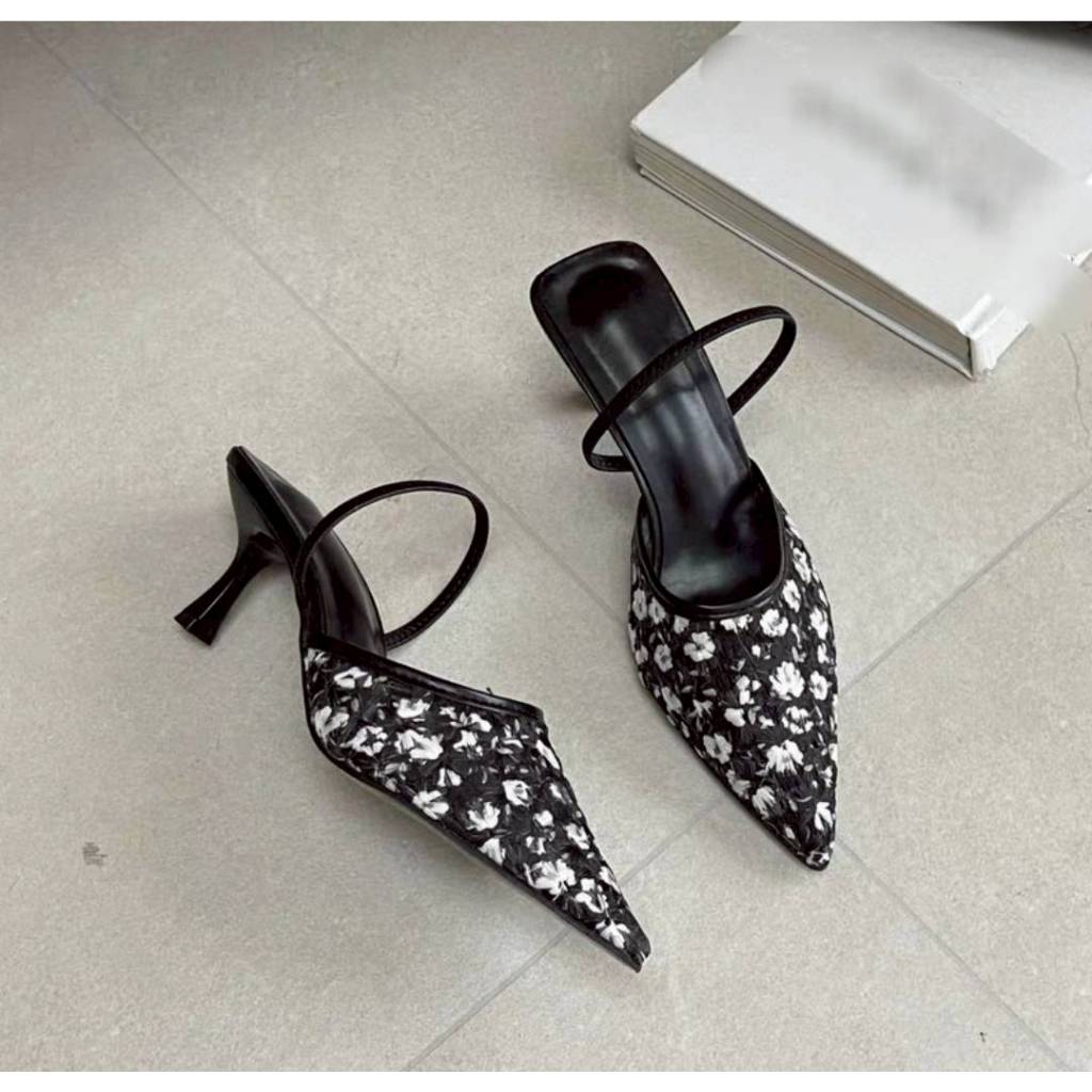 รองเท้าเปิดส้น สูง 8 cm หรือ 3 นิ้ว  พร้อมส่ง🏷️ dd Shop Bkk