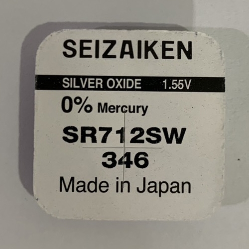 ถ่านกระดุม Seizaiken SR712SW / 346 แบ่งจำหน่าย แบบ 1 ก้อน,5 ก้อน