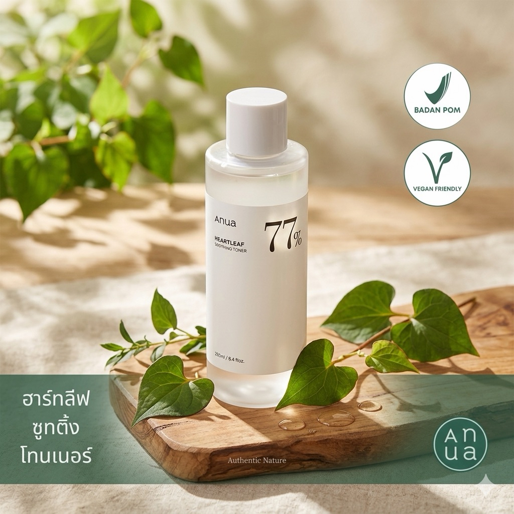 [ฉลากไทย]✨ ANUA HEARTLEAF 77% SOOTHING TONER 250 ml โทนเนอร์ลดสิวผด ผิวแสบแดง ปรับสมดุล