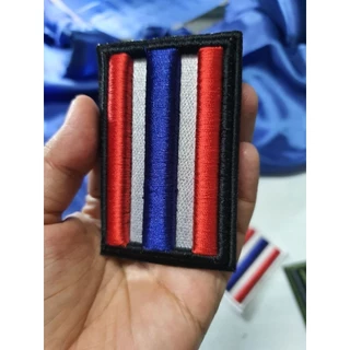 อาร์มปักธงชาติไทย ปักแบบนูน3 มิติ ขนาด5*7.5 cm. พร้อมส่ง