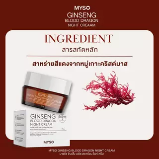 MYSO Ginseng Blood Dragon Night Creamโสมเลือดมังกร เนื้อครีมบำรุงผิวกลางคืนเข้มข้น ฟื้นฟูผิวข้ามคืน
