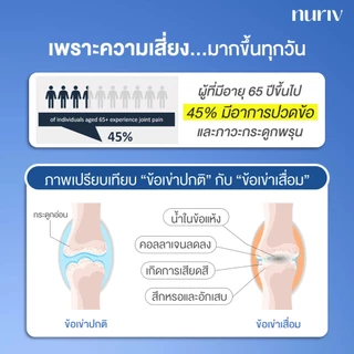 [เซต 5 กระปุก] Nuriv Undenatured Collagen Type II บำรุงข้อเข่า นูรีฟ อันดีเนเจอด์ คอลลาเจน ไทพ์ทู 60 แคปซูล