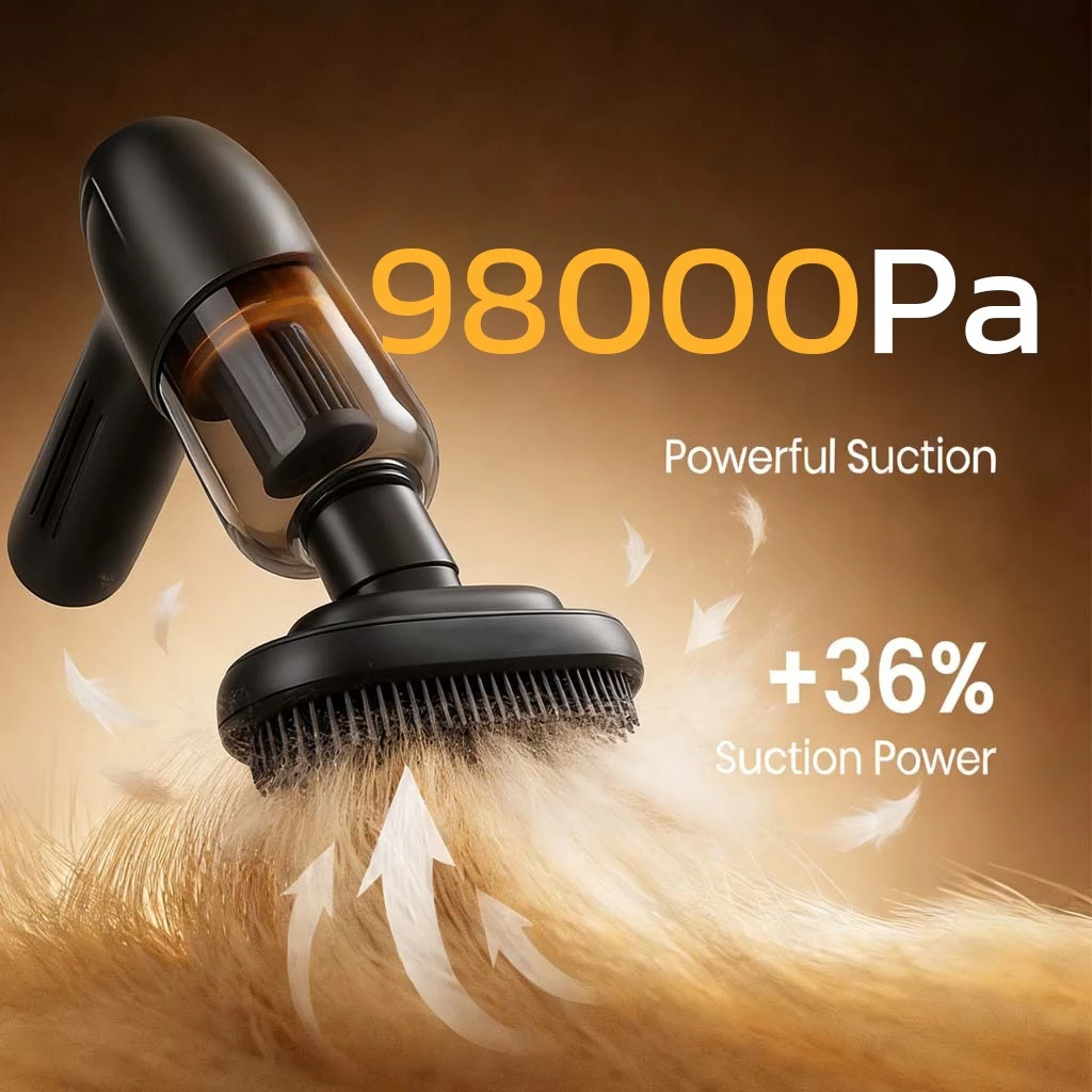 【รับประกัน 5ปี】9in1เครื่องดูดฝุ่นไร้สาย 98000paดูดฝุ่น/กําจัดไร99.99%เครื่องดูดขนสัตว์เลี้ยง ดูดขนสัตว์โดยเฉพาะ thumbnail 3