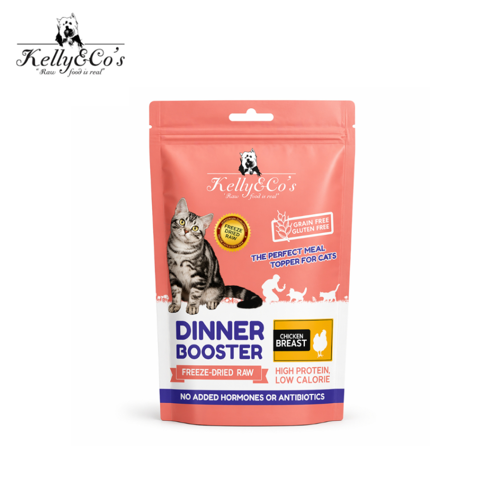 Kelly Co Booster ผงโปรตีนแมว โรยอาหาร แมวเบื่ออาหาร บำรุงขน 50g Petus Kingkaew