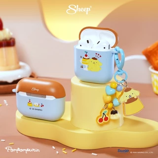 [For Airpods Pompompurin] Pompompurin Collection เคสสำหรับ Airpods ลายปอมปอมปุริน พร้อม Keychain แข็งแรงกันกระแทก