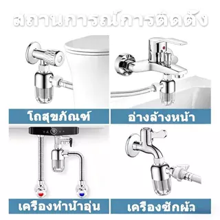 สินค้าพร้อมส่ง⚡แท่งกรองน้ำ กรองน้ำปะปา ฝักบัวอาบน้ำ เครื่องกรองน้ำสำหรับอาบน้ำ กรองคลอรีน กรองเศษสนิม และสิ่งสกปรก