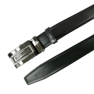 Guy Laroche เข็มขัดหนังผู้ชาย หัว AUTO LOCK สีแบลคนิเกิ้ล รุ่น BB51082S6BL