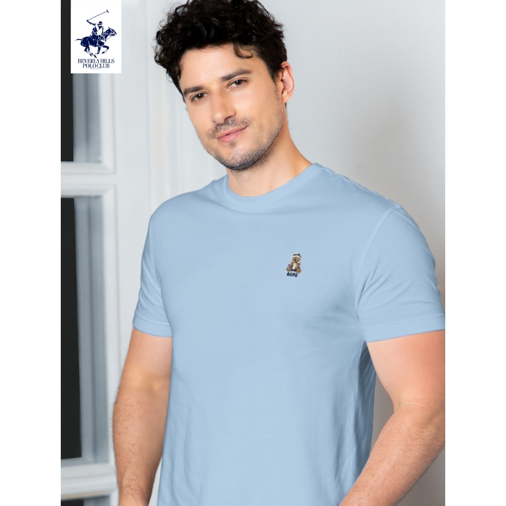 BEVERLY HILLS POLO CLUB  เสื้อยืดคอกลมแขนสั้น รุ่น BNSR512 (โลโก้ปัก)
