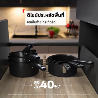 [ใหม่]Tefal Excellence Fusion กระทะ หม้อ เคลือบกันติด ก้นอินดักชัน ใช้ได้กับทุกเตา เข้าเตาอบได้ ทนทาน 9 เท่า
