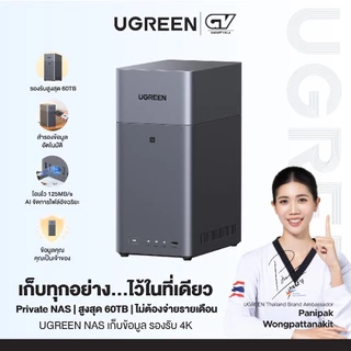 UGREEN DH2300 NAS กล่องเก็บข้อมูลสูงสุด 2-Bay รองรับ 60TB RAM 4GB 1GbE 4K HDMI Remote Access AI Photo รุ่น 95998