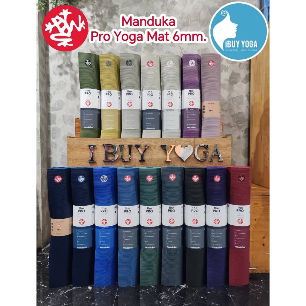 🐸Manduka เสื่อโยคะ รุ่น PRO® Yoga Mat หนาสุด 6mm. แถมฟรีสายรัดสีดำ ใช้งานยาวนานถึง 10 ปี สีเยอะ เหมาะสำหรับคนเป็นภูมิแพ้