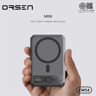 พาวเวอร์แบงก์ Orsen power bank EW54 10000mAh แบตสำรอง พาวเวอร์แบงค์ ไร้สายแบบแม่เหล็ก