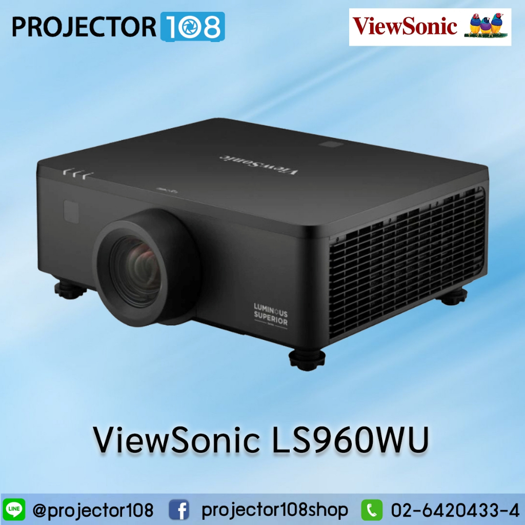 ViewSonic LS960WU DLP Laser Installation Projector (8,500 ANSI Lumens, WUXGA)
