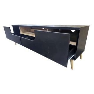 Tomato Home ชั้นทีวีมินิมอล Ultra TV cabinet กว้าง W180ซม|วางทีวีใหญ่สุด 75นิ้ว ชั้นทีวีไม้| ตู้ทีวี