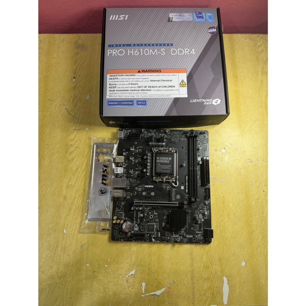 ขายMBมือสอง MSI PRO H610M-S DDR4 LGA1700