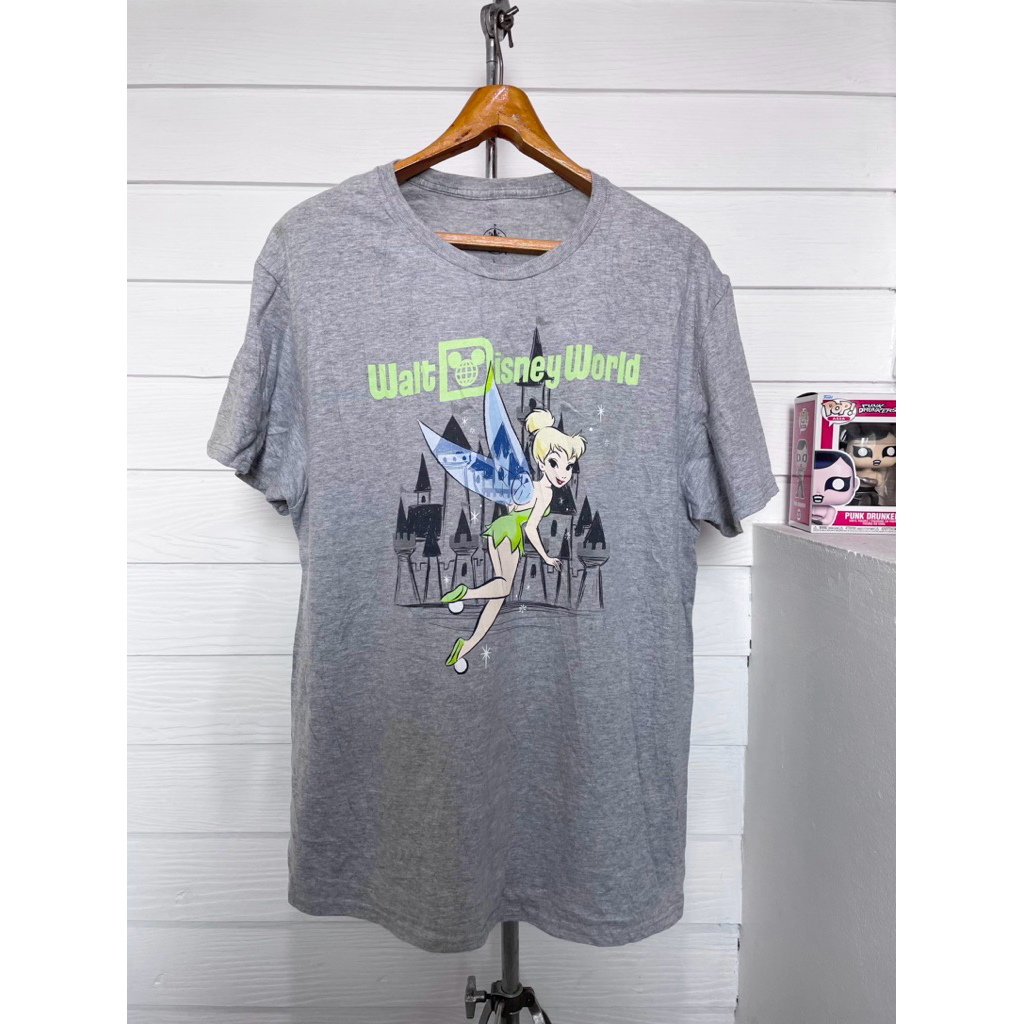 เสื้อยืดมือสอง TINKER BELL WALT DISNEY WORLD Size L มือ2