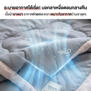 LULUNA ผ้าห่มห้องแอร์ ผ้านวมผ้าฝ้ายพรีเมี่ยม กันไรฝุ่น เนื้อนุ่ม ห่มสบาย ซักเครื่องได้ (3.5/5/6/6.5 ฟุต) สินค้าพร้อมส่ง