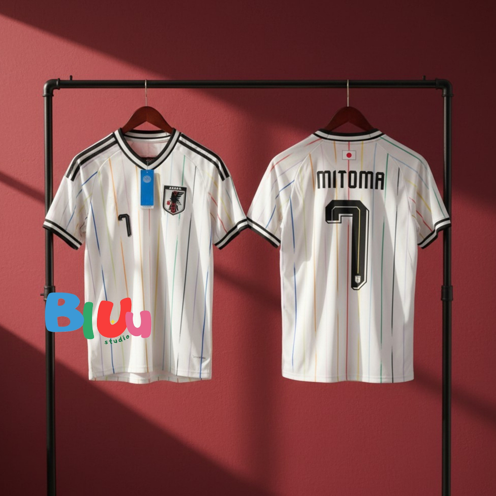 (S-4XL) เสื้อฟุตบอล ทีมชาติ ญี่ปุ่u เยือน สีขาว Away "บอลโลก 2026" (3A) เกรดแฟนบอล โลโก้ปัก พร้อมเบอร์ชื่อนักเตะ