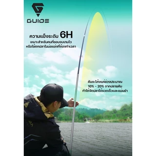 คันชิงหลิว Guide 917 เวทคัน 6H เหมาะสำหรับสายเหมา ปลายไว น้ำหนักเบา พาวเวอร์ลิฟสูง (มีอะไหล่ปลายแถมให้)