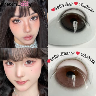 เลนส์รายเดือน UYAAI×FRESHLADY Lulu Series| Snow Ball Brown&Gray สีธรรมชาติ เหมาะสำหรับผู้เริ่มต้น14.5mm [0.00-4.00 ]
