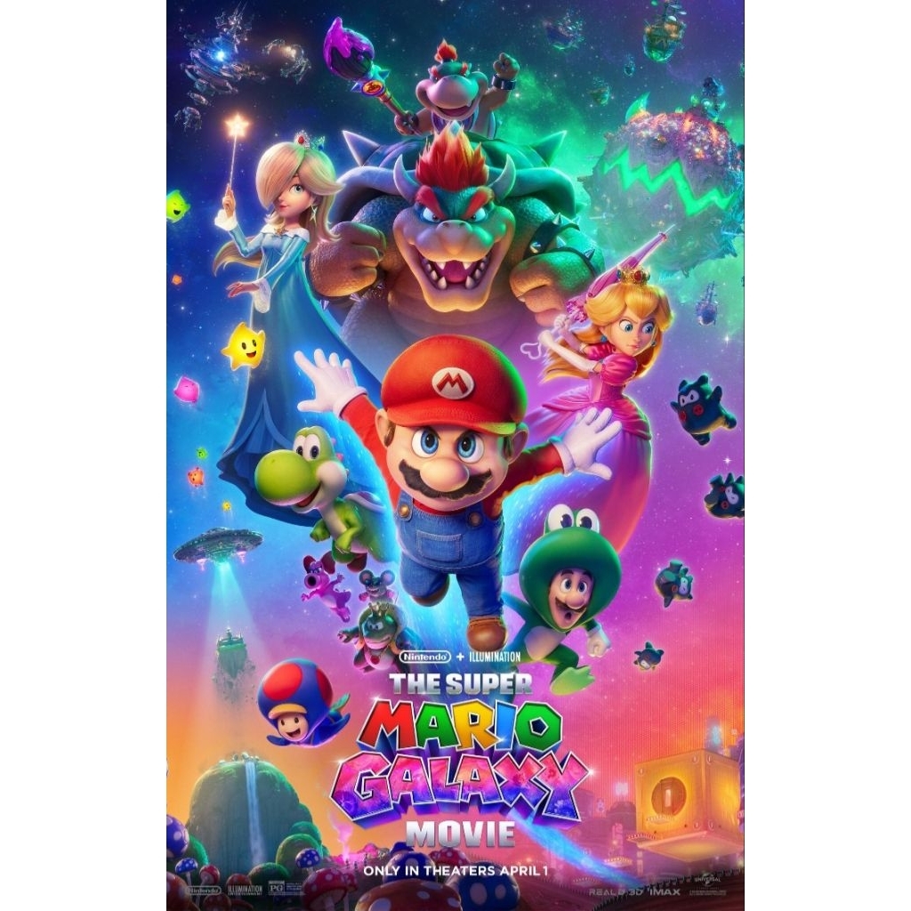Blu-ray+DVD ปก+สกรีนแผ่น The Super Mario Galaxy Movie (2026) เดอะซูเปอร์มาริโอกาแล็กซี่ มูฟวี่