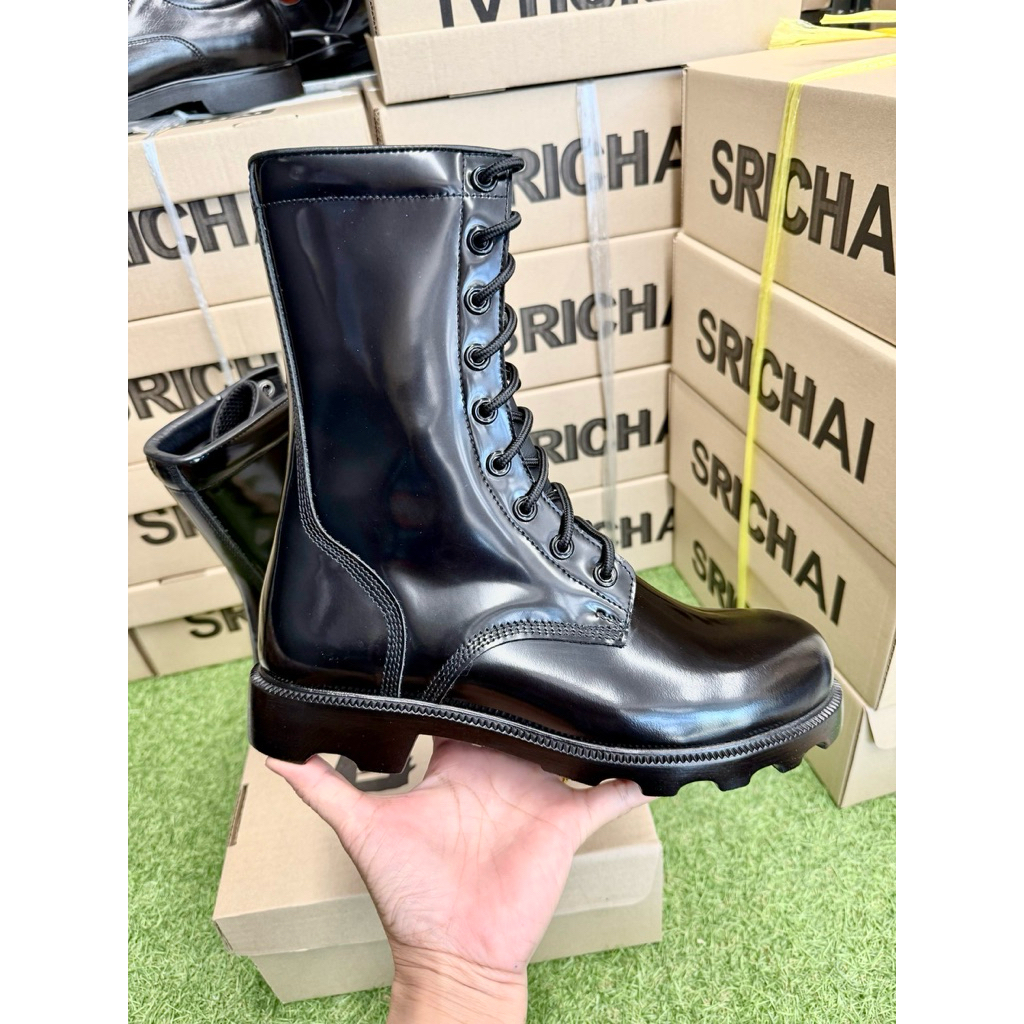 ▶️คอมแบท ⭐️รุ่น R9X-Series TOP💯กระบอกเรียวสูว 10 นิ้ว พื้นยาง ลายโรเสิท หนังพรีเมี่ยม SRICHAI Premium