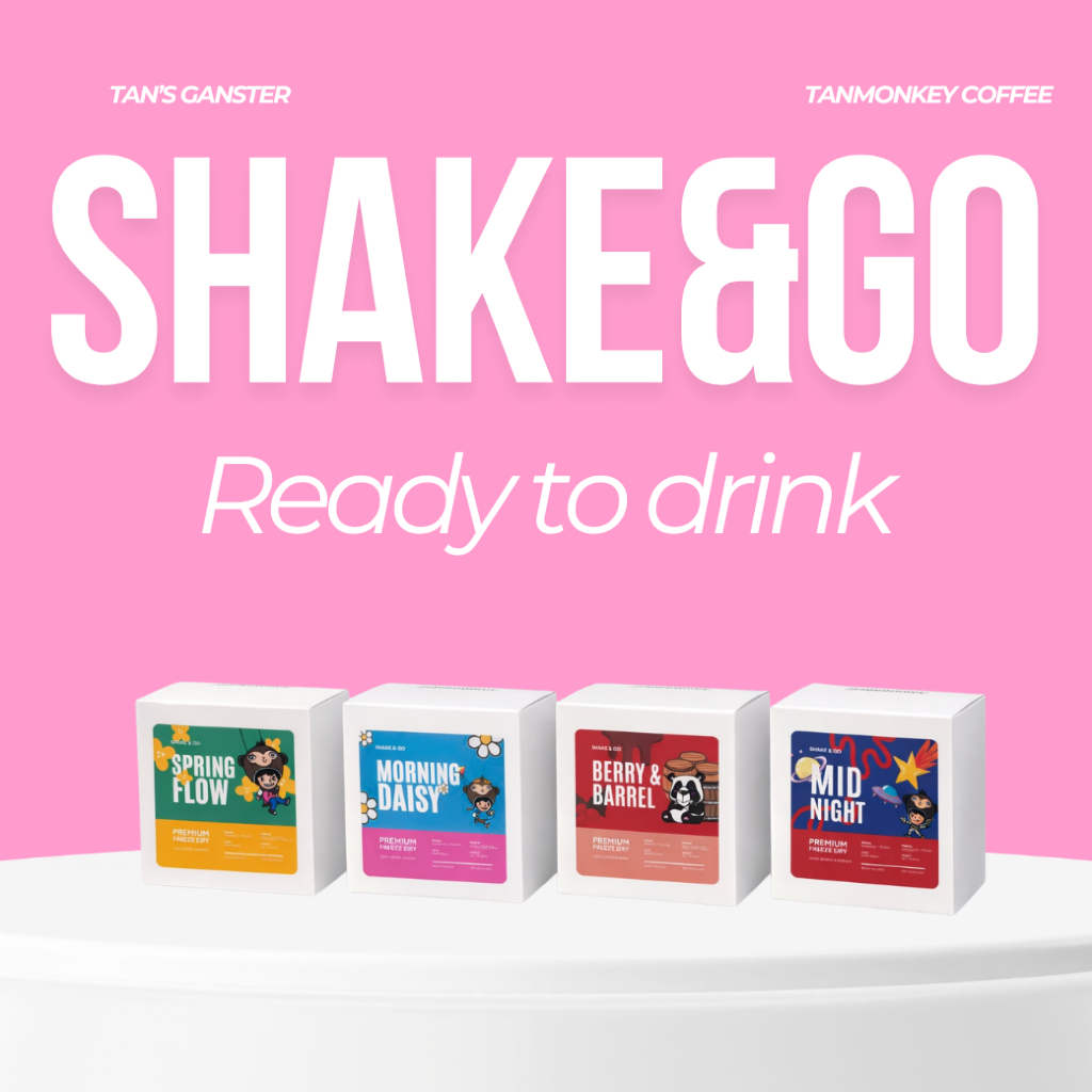 Tanmonkey Shake & Go กาแฟฟรีซดราย Specialty Cold Brew Freeze Dried Coffee
