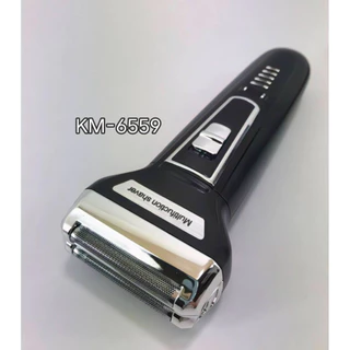 ที่โกนหนวดไร้สาย มีดโกนหนวดไฟฟ้า KM-6559 เครื่องโกนหนวดไฟฟ้าสีดำ BLACK Multi-functional 3in1🔥พร้อมส่ง🔥