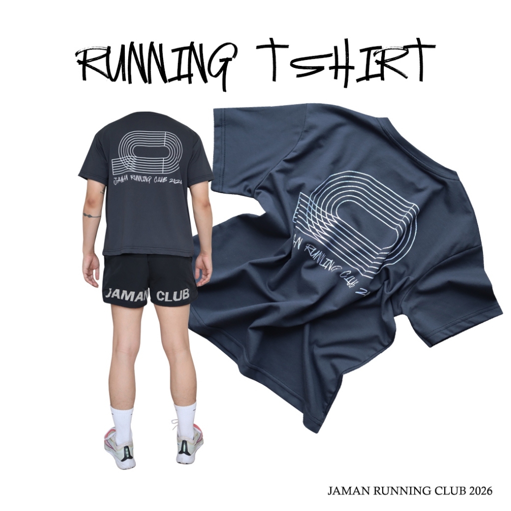 JAMANBKK / RUNNING T-SHIRT / เสื้อยืด วิ่ง ออกกำลังกาย