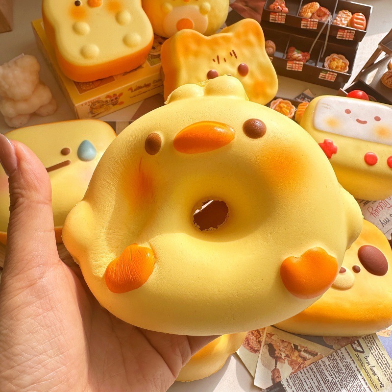 สกุชชี่ ​​การ์ตูนน่ารักเจี๊ยบฟื้นตัวช้าของเล่นกดนุ่มของขวัญประณีต