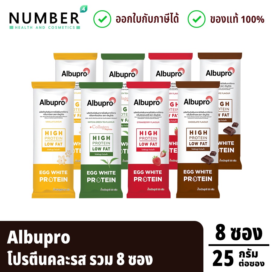 ส่งด่วน!!  Albupro คละรส อัลบูโป โปรตีนจากไข่ขาว