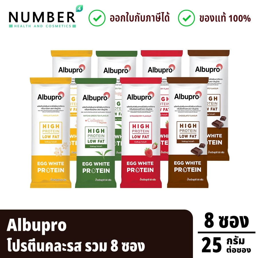 ส่งด่วน!! Albupro คละรส อัลบูโป โปรตีนจากไข่ขาว