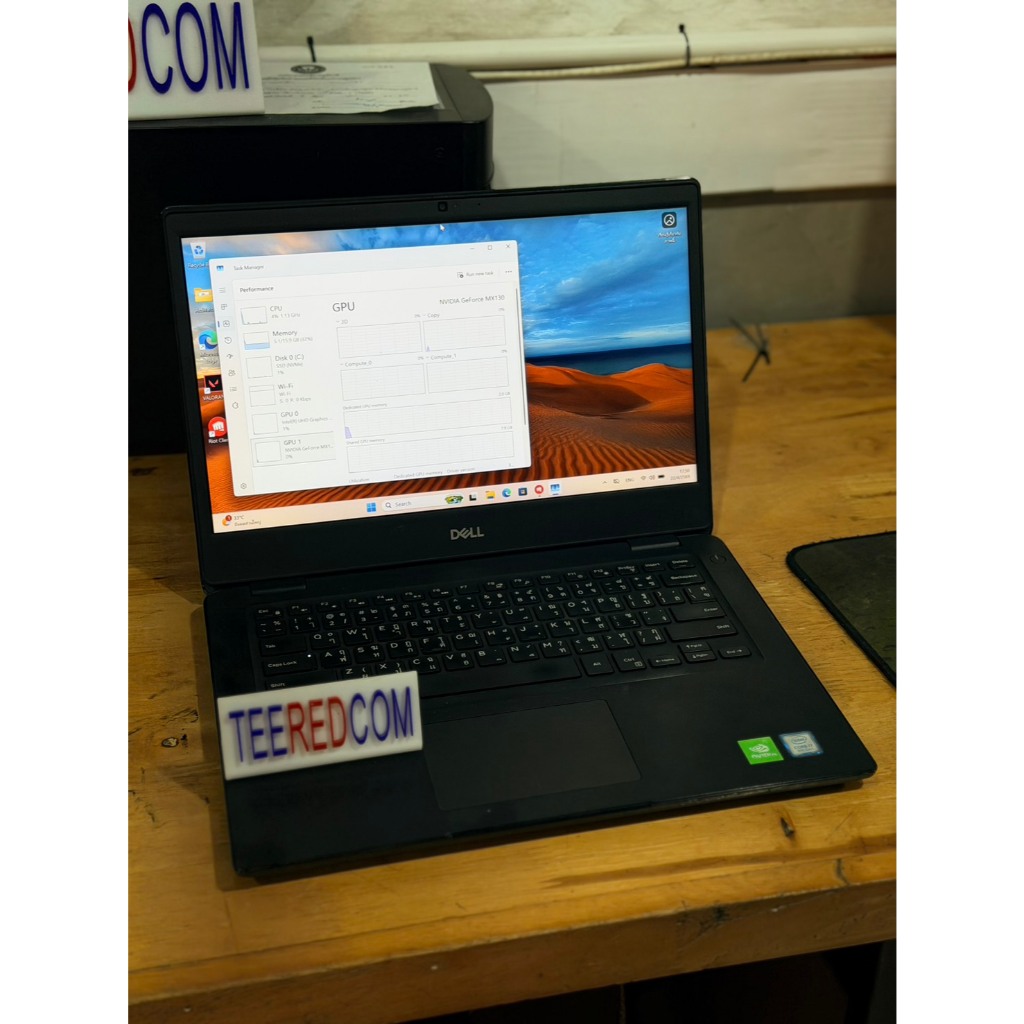โน๊ตบุ๊คมือสอง i7 Dell Latitude 3400 Intel Core i7-8565U การ์ดจอเเยก NVIDIA MX130 2GB GDDR5 M.2 250-