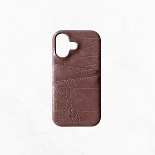 SAYA - Croc Cardholder Case (iPhone 17 & 16 series)